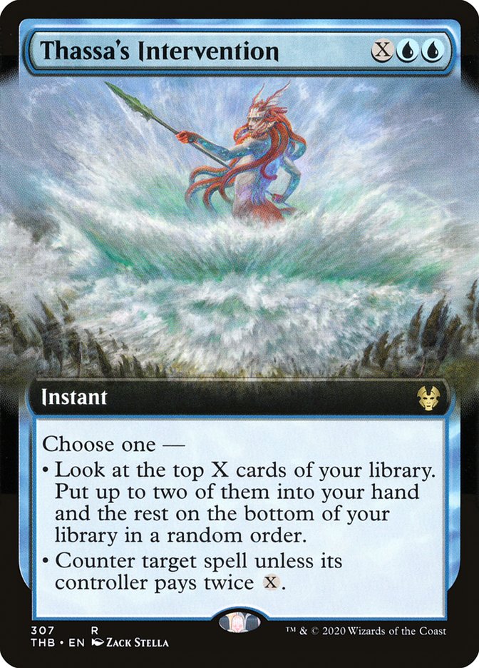 Thassa's Intervention (Extended Art) [Theros Beyond Death] [Foil]