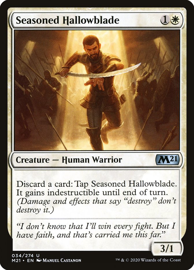 Seasoned Hallowblade [Core Set 2021] [Foil]
