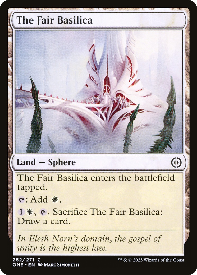 The Fair Basilica [Phyrexia: All Will Be One] [Foil]