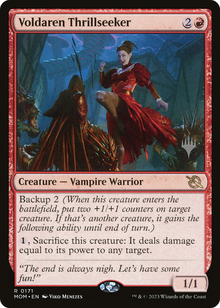 Voldaren Thrillseeker (Promo Pack) [March of the Machine Promos] [Foil]
