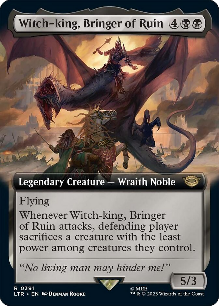 Witch-king, Bringer of Ruin (Extended Alternate Art) [The Lord of the Rings: Tales of Middle-Earth] [Foil]