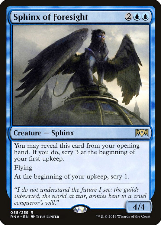 Sphinx of Foresight [Ravnica Allegiance] [Foil]