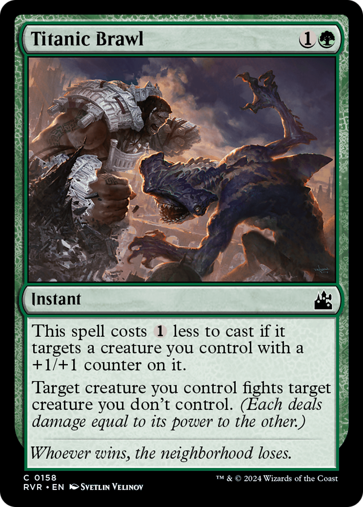 Titanic Brawl [Ravnica Remastered] [Foil]