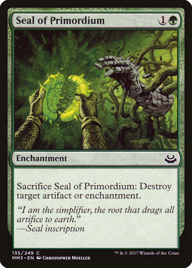 Seal of Primordium [Modern Masters 2017] [Foil]