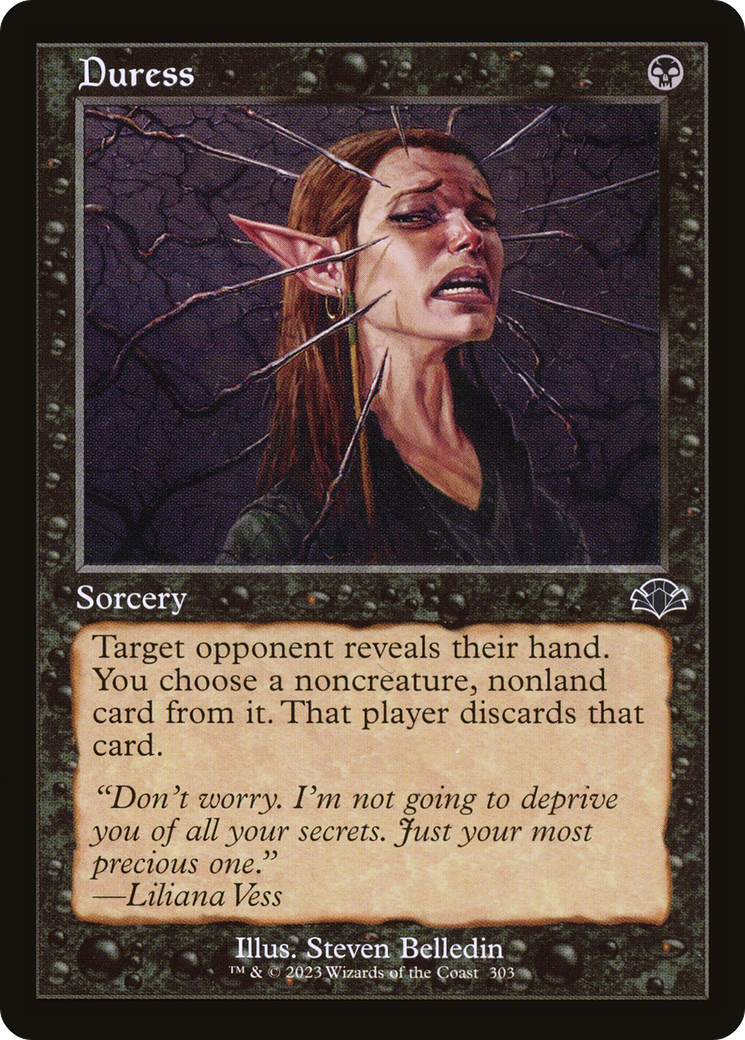 Duress (Retro) [Dominaria Remastered] [Foil]