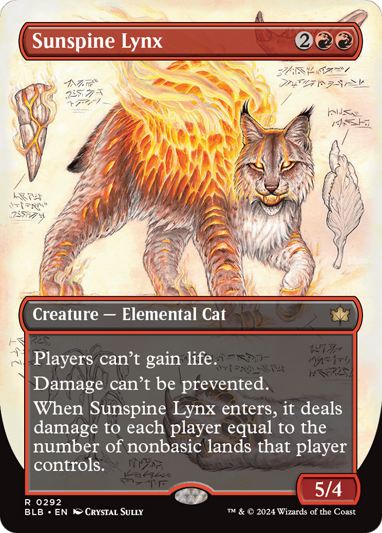 Sunspine Lynx (Borderless) [Bloomburrow] [Foil]