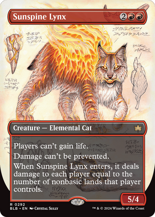 Sunspine Lynx (Borderless) [Bloomburrow] [Foil]