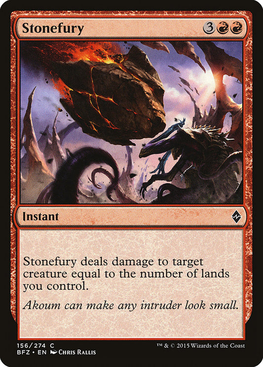 Stonefury [Battle for Zendikar] [Foil]