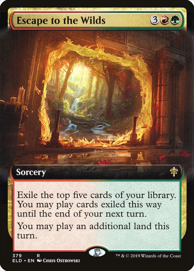 Escape to the Wilds (Extended Art) [Throne of Eldraine] [Foil]