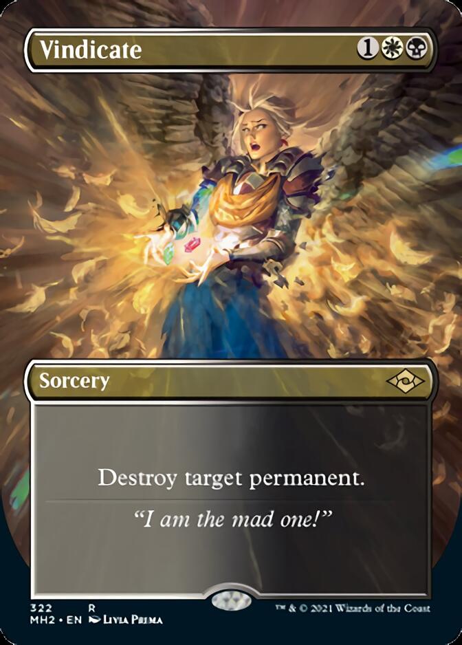 Vindicate (Borderless Alternate Art) [Modern Horizons 2] [Foil]