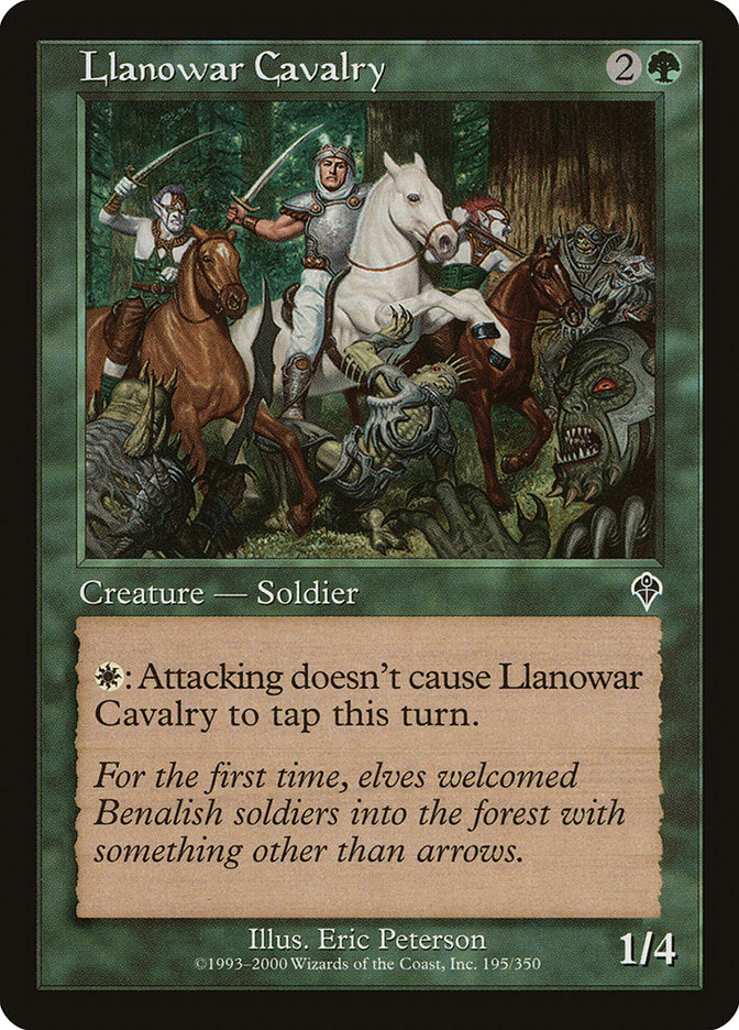 Llanowar Cavalry [Invasion] [Foil]