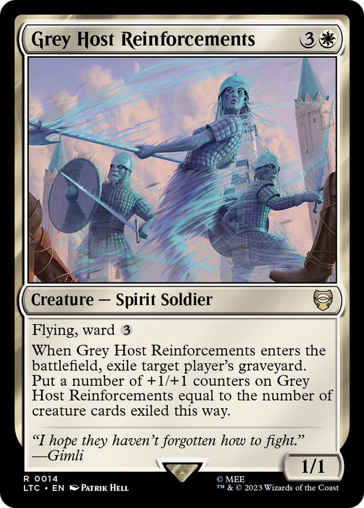 Grey Host Reinforcements [The Lord of the Rings: Tales of Middle-Earth Commander] [Foil]