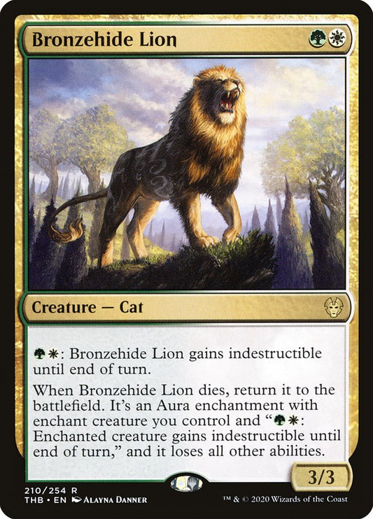 Bronzehide Lion [Theros Beyond Death] [Foil]