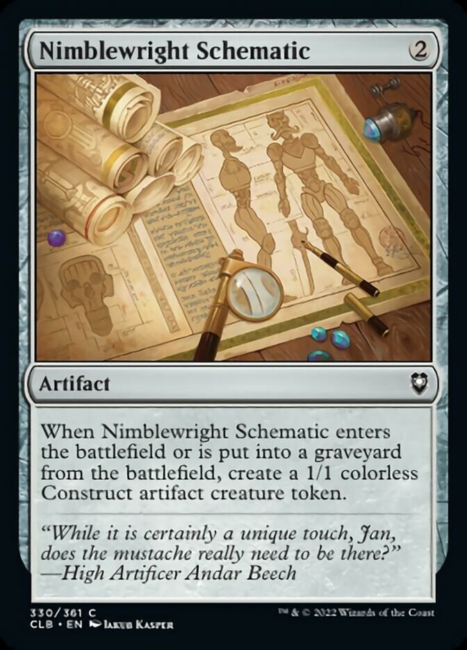 Nimblewright Schematic [Commander Legends: Battle for Baldur's Gate] [Foil]