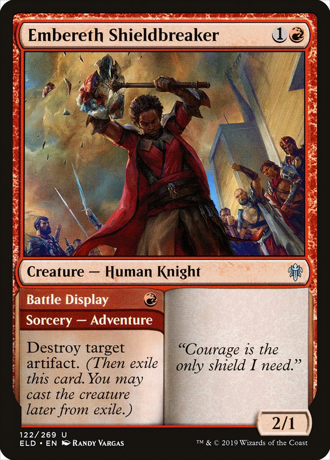 Embereth Shieldbreaker // Battle Display [Throne of Eldraine] [Foil]