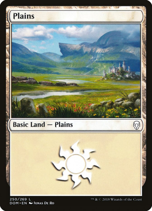 Plains (250) [Dominaria] [Foil]