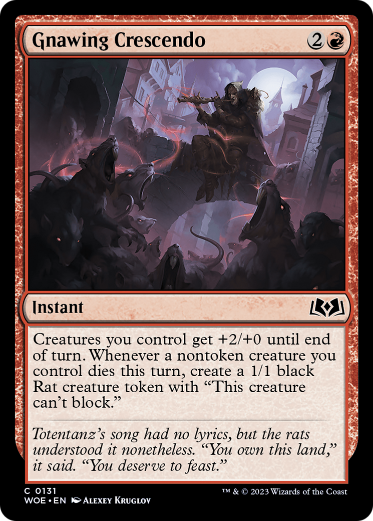 Gnawing Crescendo [Wilds of Eldraine] [Foil]