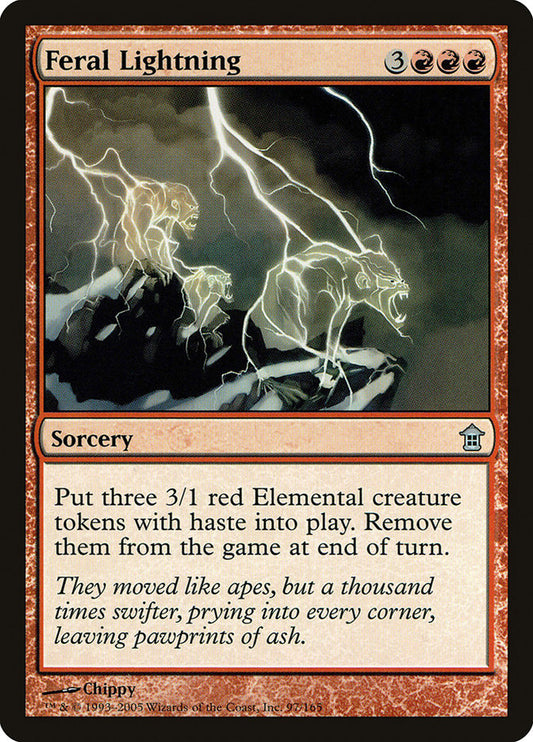 Feral Lightning [Saviors of Kamigawa] [Foil]