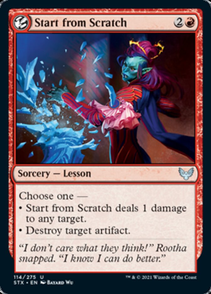 Start from Scratch [Strixhaven: School of Mages] [Foil]