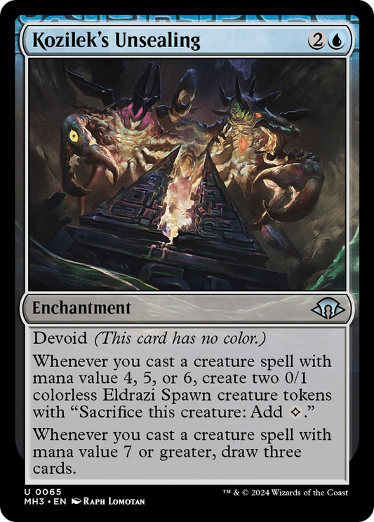 Kozilek's Unsealing [Modern Horizons 3] [Foil]