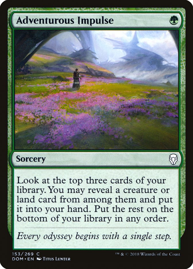 Adventurous Impulse [Dominaria] [Foil]