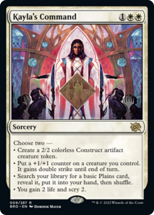 Kayla's Command (Promo Pack) [The Brothers' War Promos] [Foil]