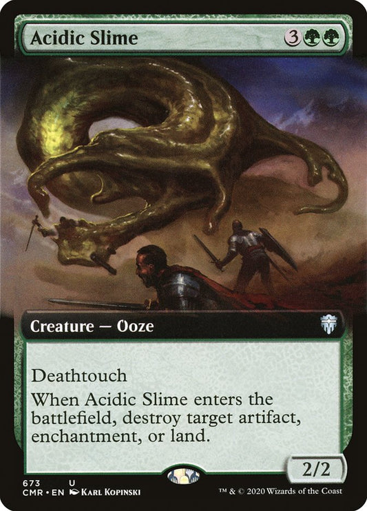 Acidic Slime (Extended Art) [Commander Legends] [Foil]