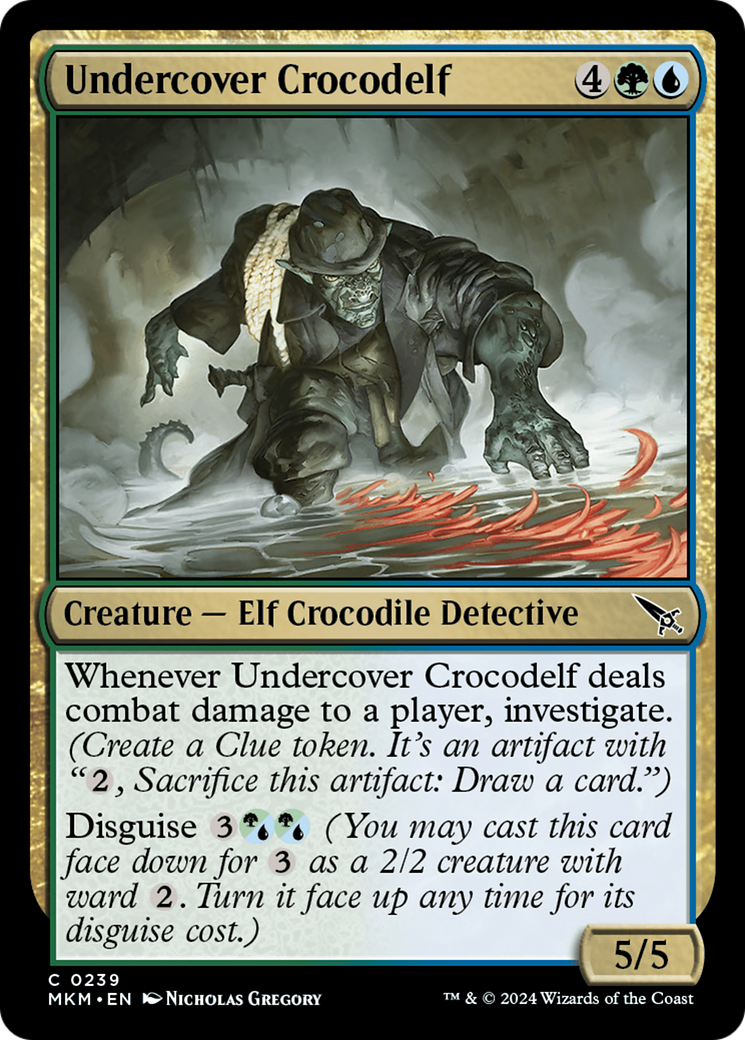 Undercover Crocodelf (White) [Murders at Karlov Manor] [Foil]