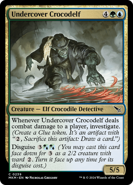 Undercover Crocodelf (White) [Murders at Karlov Manor] [Foil]