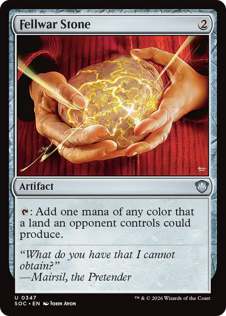 Fellwar Stone [Secrets of Strixhaven Commander] [Foil]
