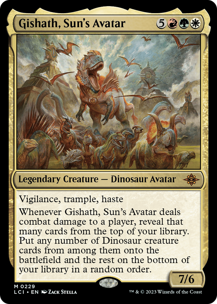 Gishath, Sun's Avatar [The Lost Caverns of Ixalan] [Foil]