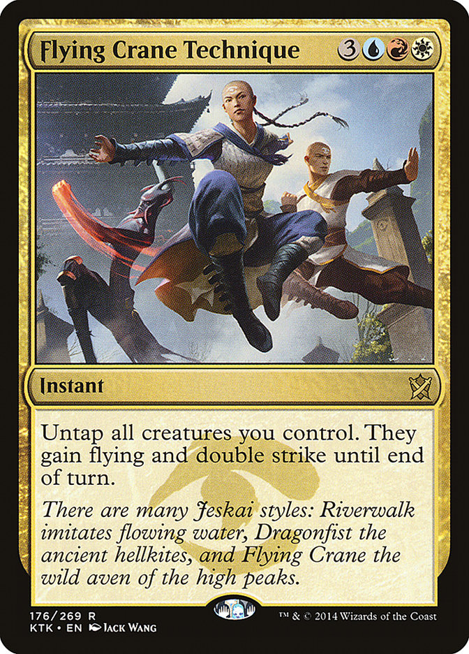 Flying Crane Technique [Khans of Tarkir] [Foil]