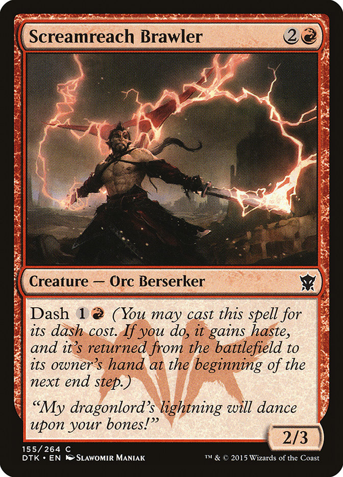 Screamreach Brawler [Dragons of Tarkir] [Foil]