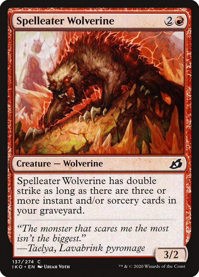 Spelleater Wolverine [Ikoria: Lair of Behemoths] [Foil]