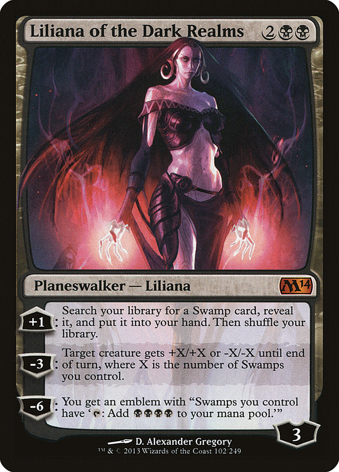 Liliana of the Dark Realms [Core Set 2014] [Foil]