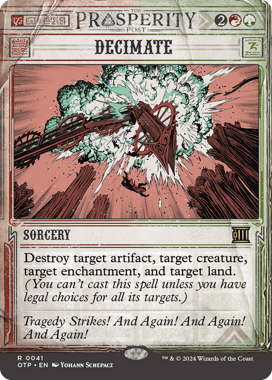 Decimate [Outlaws of Thunder Junction: Breaking News] [Foil]