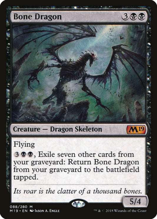 Bone Dragon [Core Set 2019] [Foil]