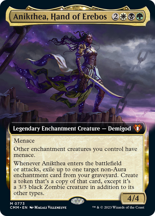 Anikthea, Hand of Erebos (Extended Art) [Commander Masters] [Foil]