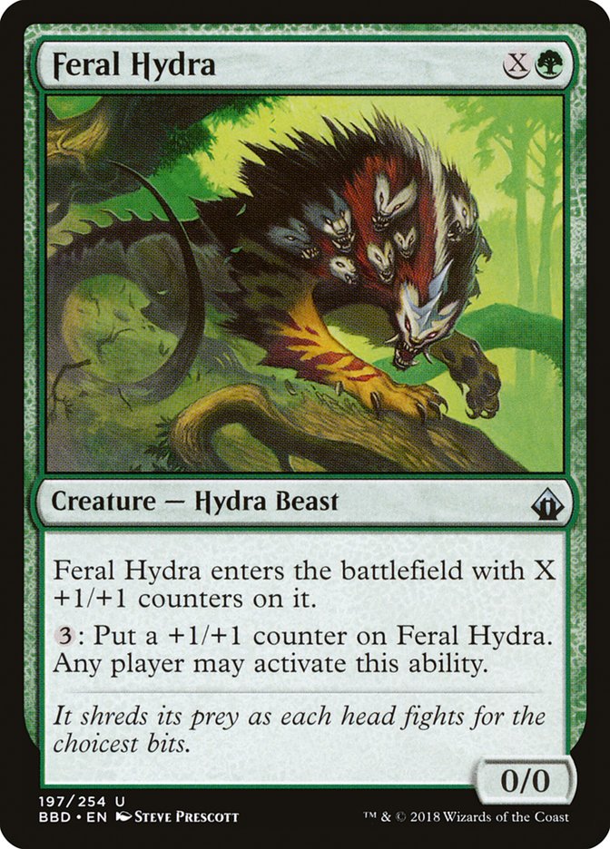 Feral Hydra [Battlebond] [Foil]