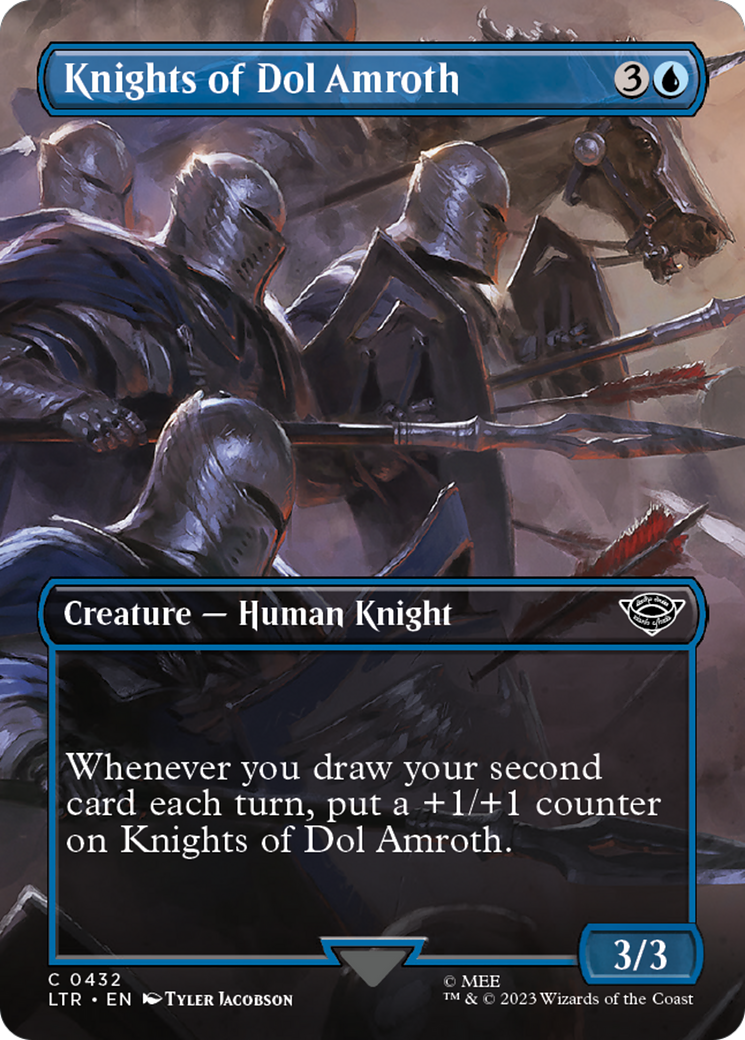 Knights of Dol Amroth (Borderless Alternate Art) [The Lord of the Rings: Tales of Middle-Earth] [Foil]