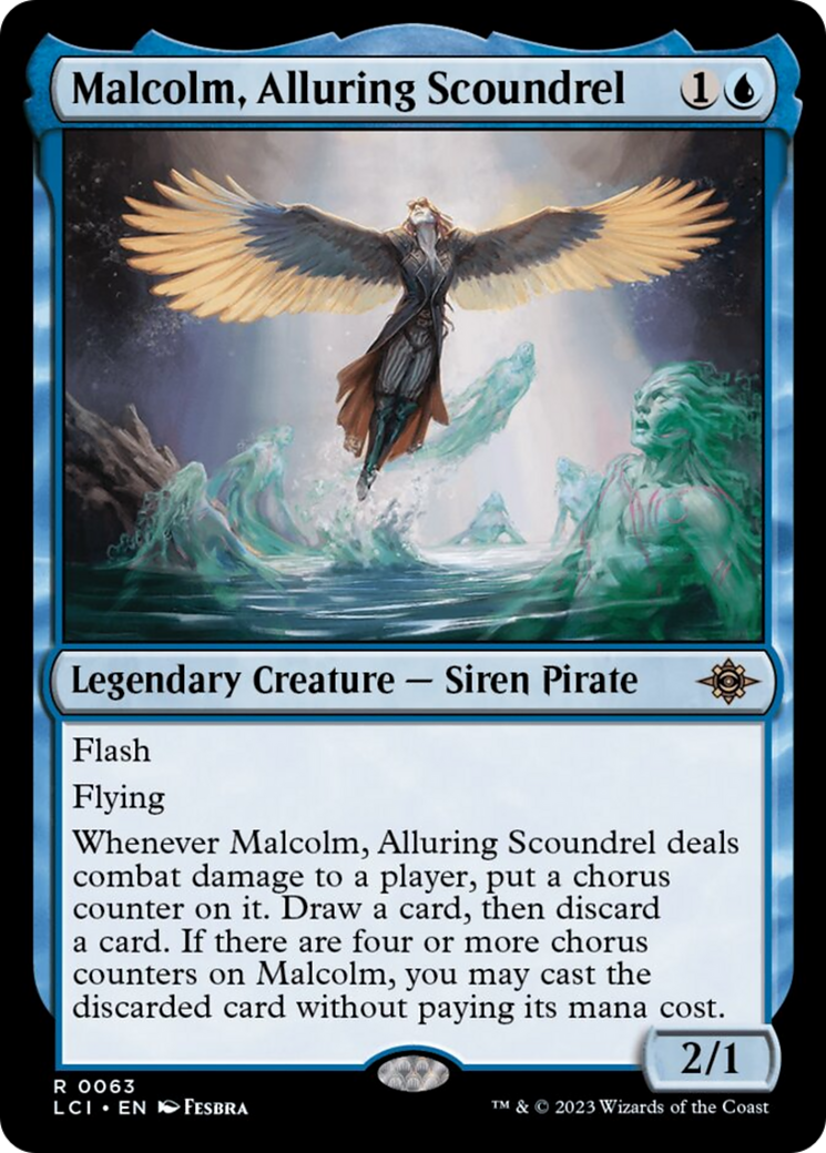 Malcolm, Alluring Scoundrel [The Lost Caverns of Ixalan] [Foil]