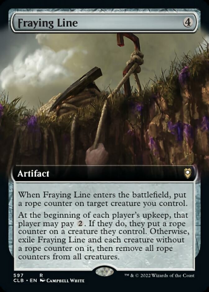 Fraying Line (Extended Art) [Commander Legends: Battle for Baldur's Gate] [Foil]
