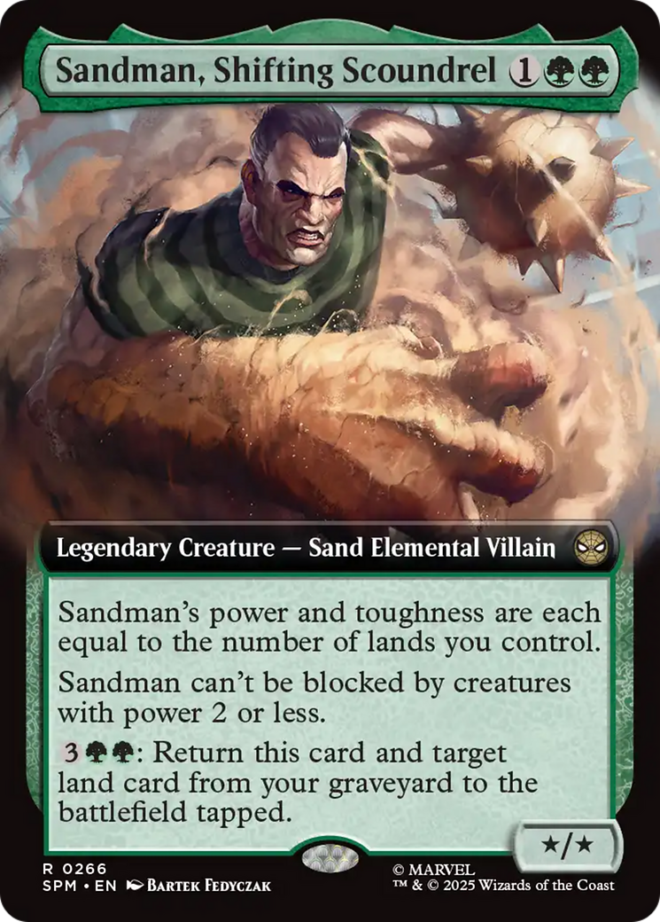 Sandman, Shifting Scoundrel (Extended Art) [Marvel's Spider-Man] [Foil]