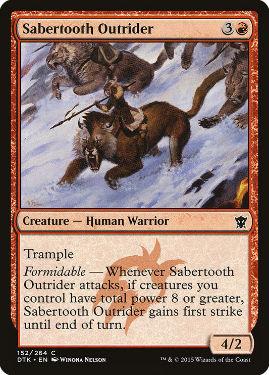 Sabertooth Outrider [Dragons of Tarkir] [Foil]