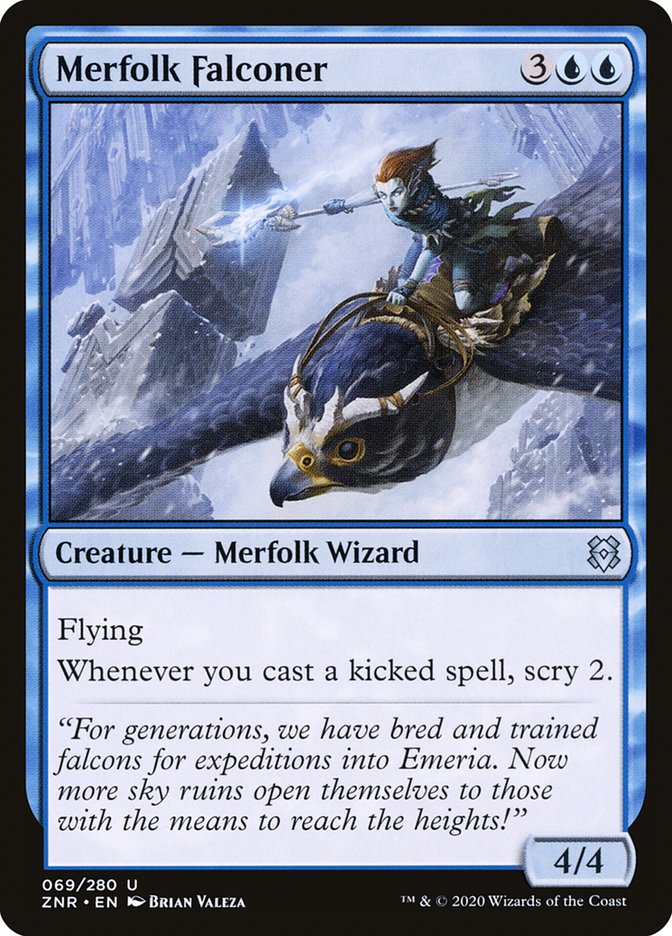Merfolk Falconer [Zendikar Rising] [Foil]
