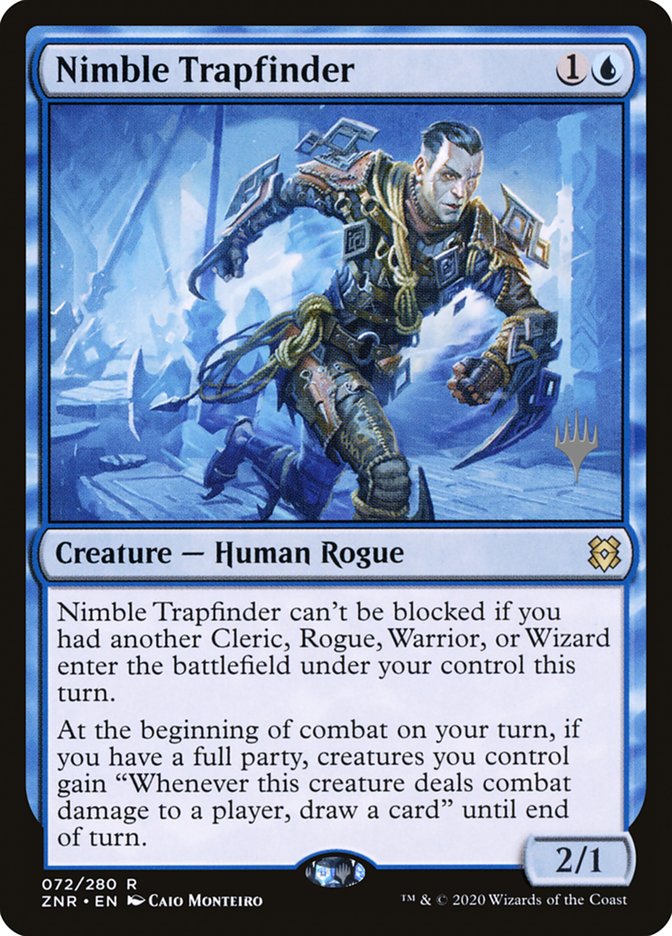 Nimble Trapfinder (Promo Pack) [Zendikar Rising Promos] [Foil]
