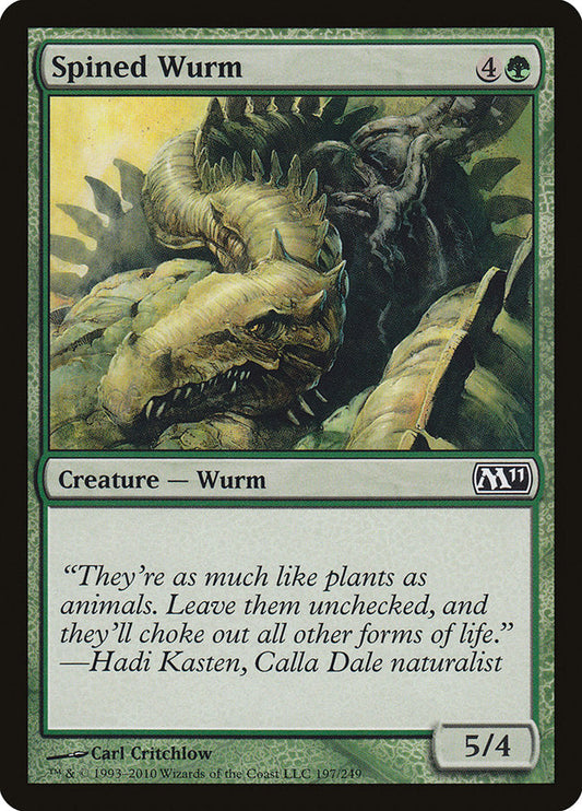 Spined Wurm [Core Set 2011] [Foil]