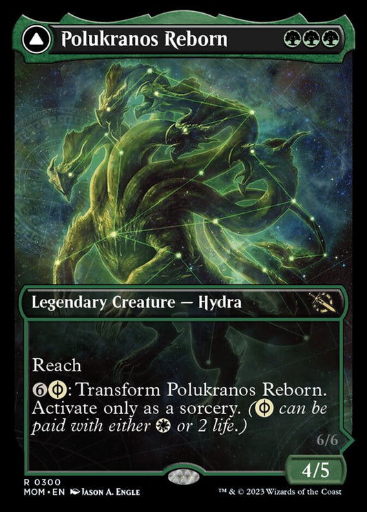 Polukranos Reborn // Polukranos, Engine of Ruin (Showcase Planar Booster Fun) [March of the Machine] [Foil]