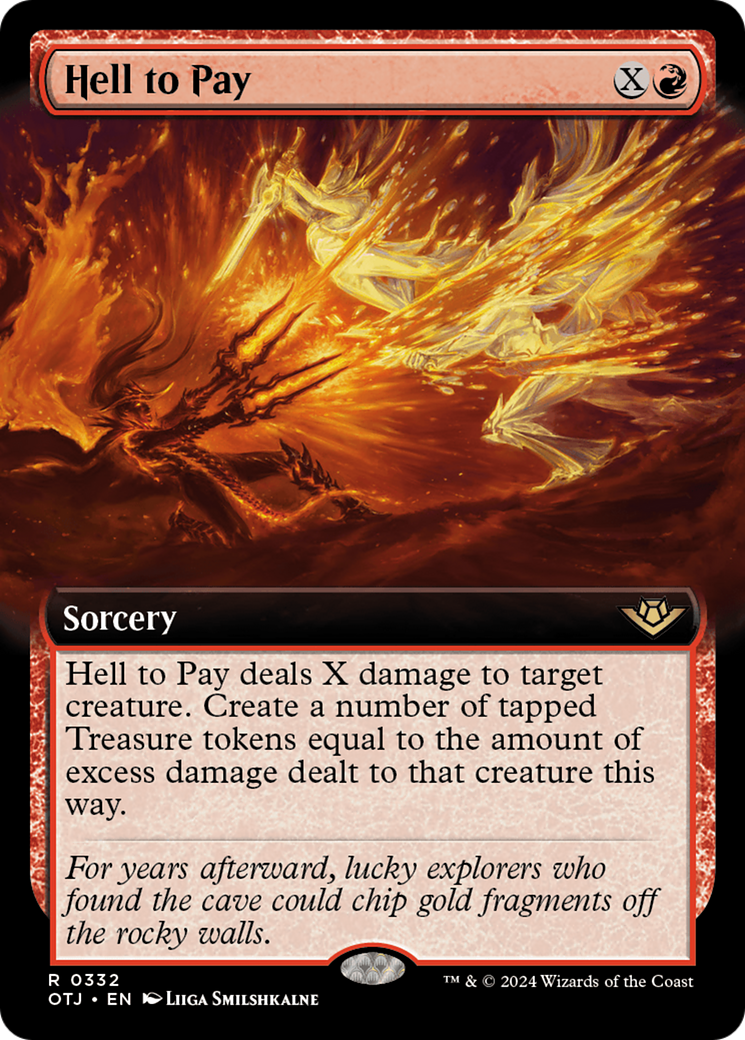 Hell to Pay (Extended Art) [Outlaws of Thunder Junction] [Foil]