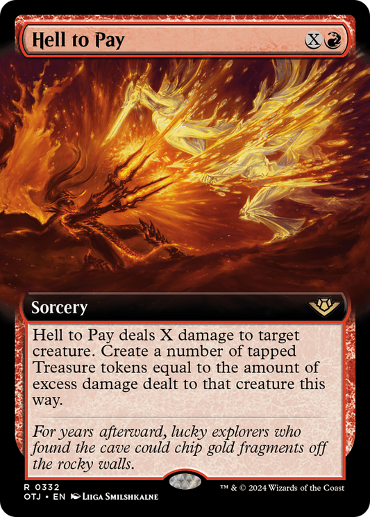 Hell to Pay (Extended Art) [Outlaws of Thunder Junction] [Foil]